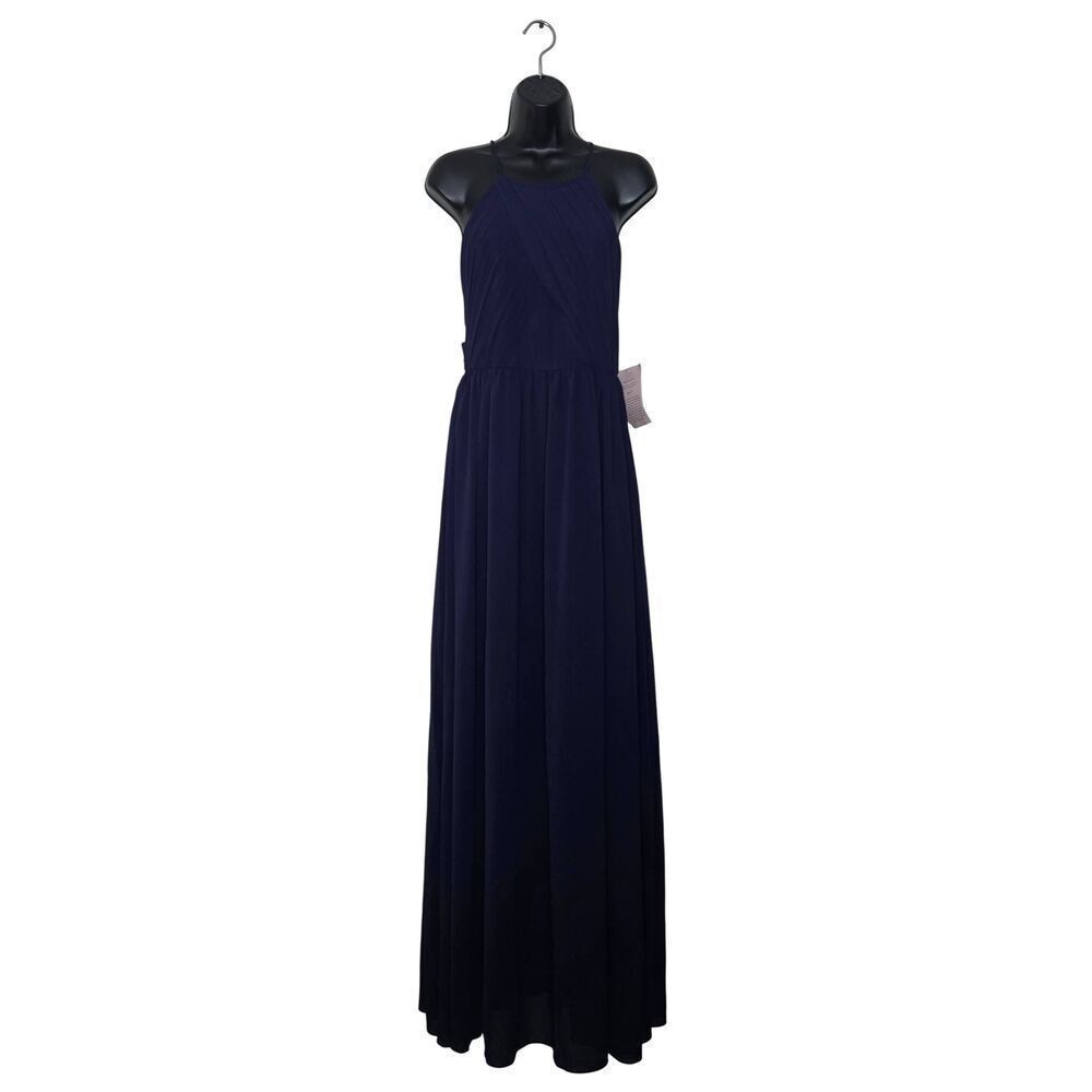 BHLDN Madrie Dress Womens Size 8 Navy Bridesmaid Elegant Classic New